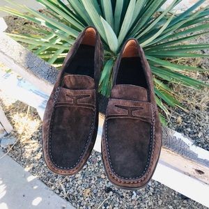 NWOT- Moral Code London Suede Penny Driving Loafer